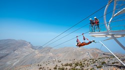 Xl Dubai Ras Al Khaimah Jebel Jais Zipline Launch Mountain