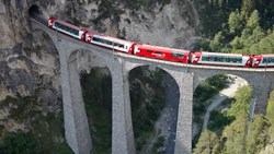 Xl Switzerland Glacier Express Landwasser Viaduct