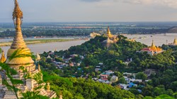 Xl Burma Sagaing Sagaing Hill Monastery Temples