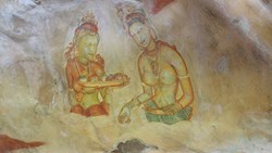 Xl Sri Lanka Sigiriya Lion's Rock Wall Painting Maidens