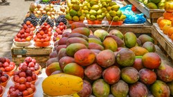Xl Brazil Rio De Janeiro Street Market Fresh Tropical Fruit