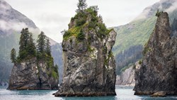 Xl USA Alaska Sea Stacks Kenai Fjords National Park Nature