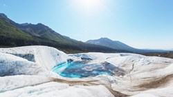 Xl Usa Alaska Lake On Kennicott Glacier Wrangell St. Elias National Park