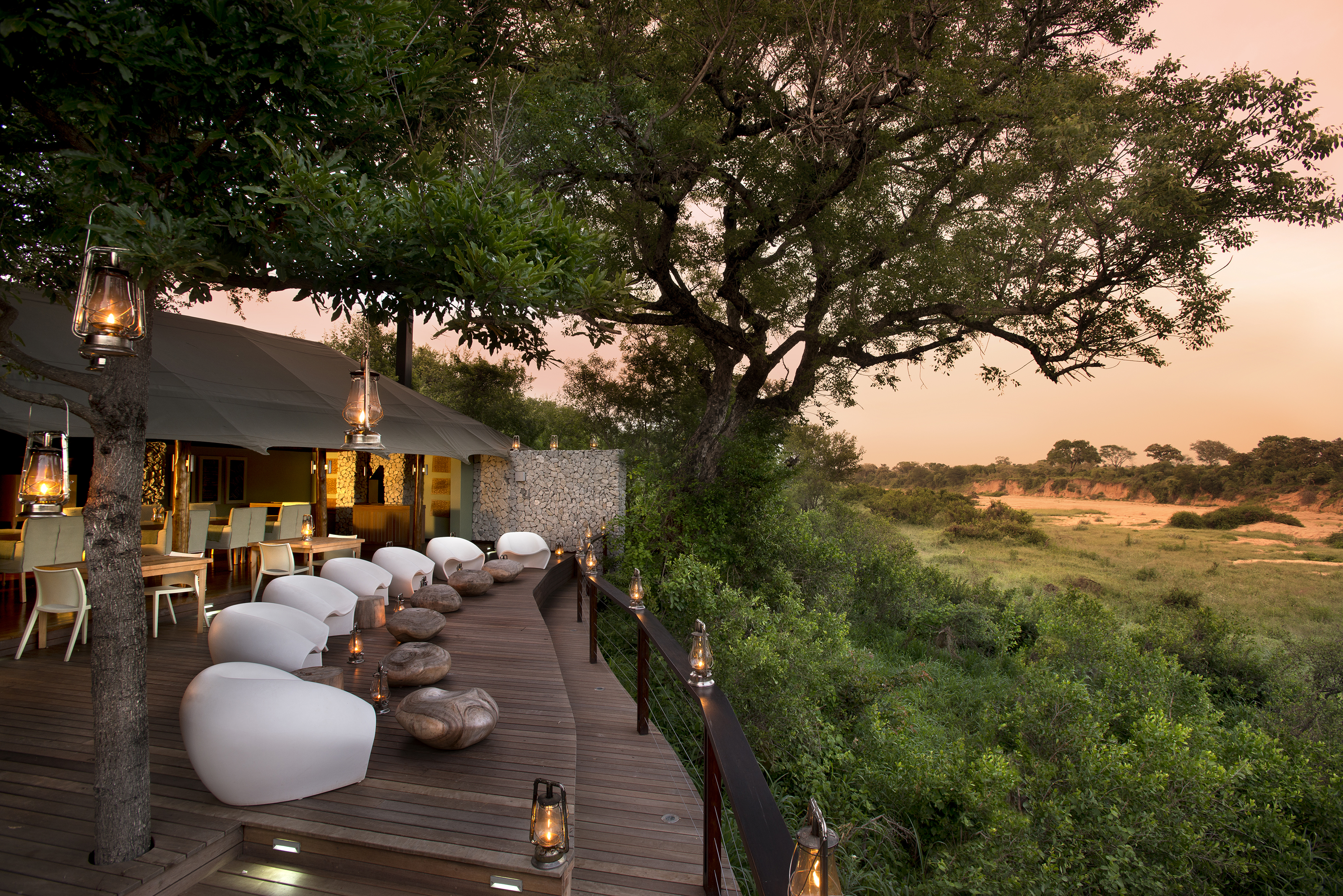 XL South Africa Andbeyond Ngala Tented Camp Deck View