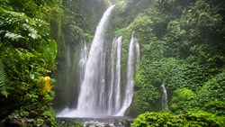 XL Indonesia Lombok Air Terjun Tiu Kelep Waterfall Near Rinjani