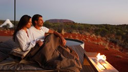 Longitude 131 Ayers Rock Uluru Dune Pavilion Terrace Couple