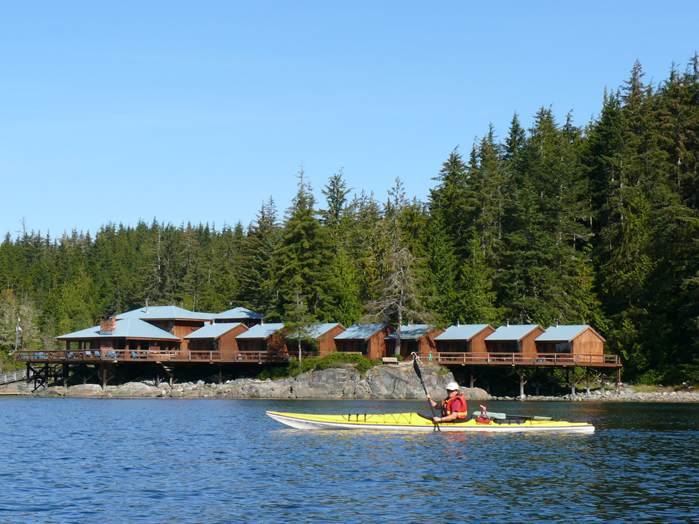 XL Canada British Columbia Farewell Harbour Lodge Kayaker