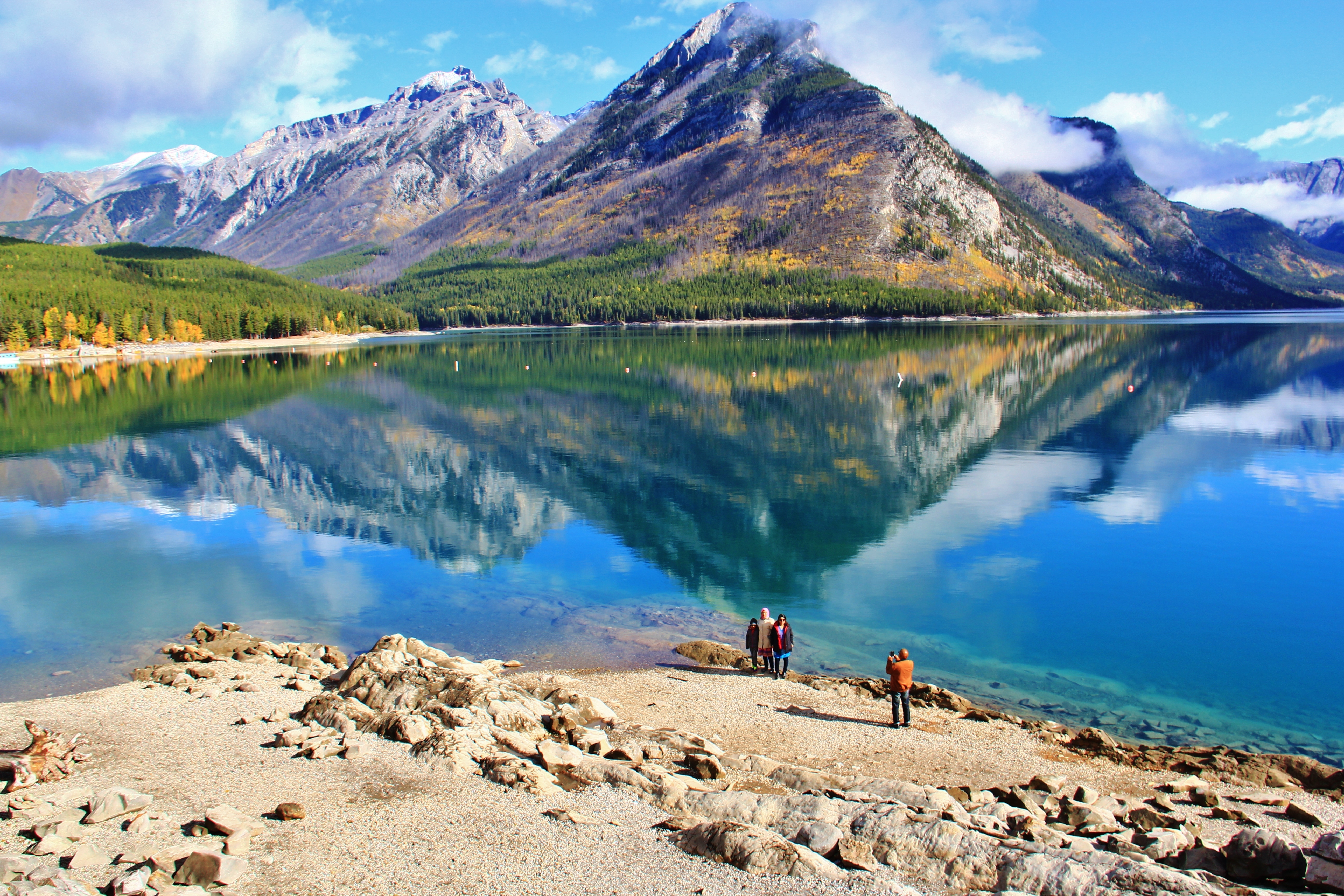 Xl Banff Nationalpark Canada Lake Minnewanka