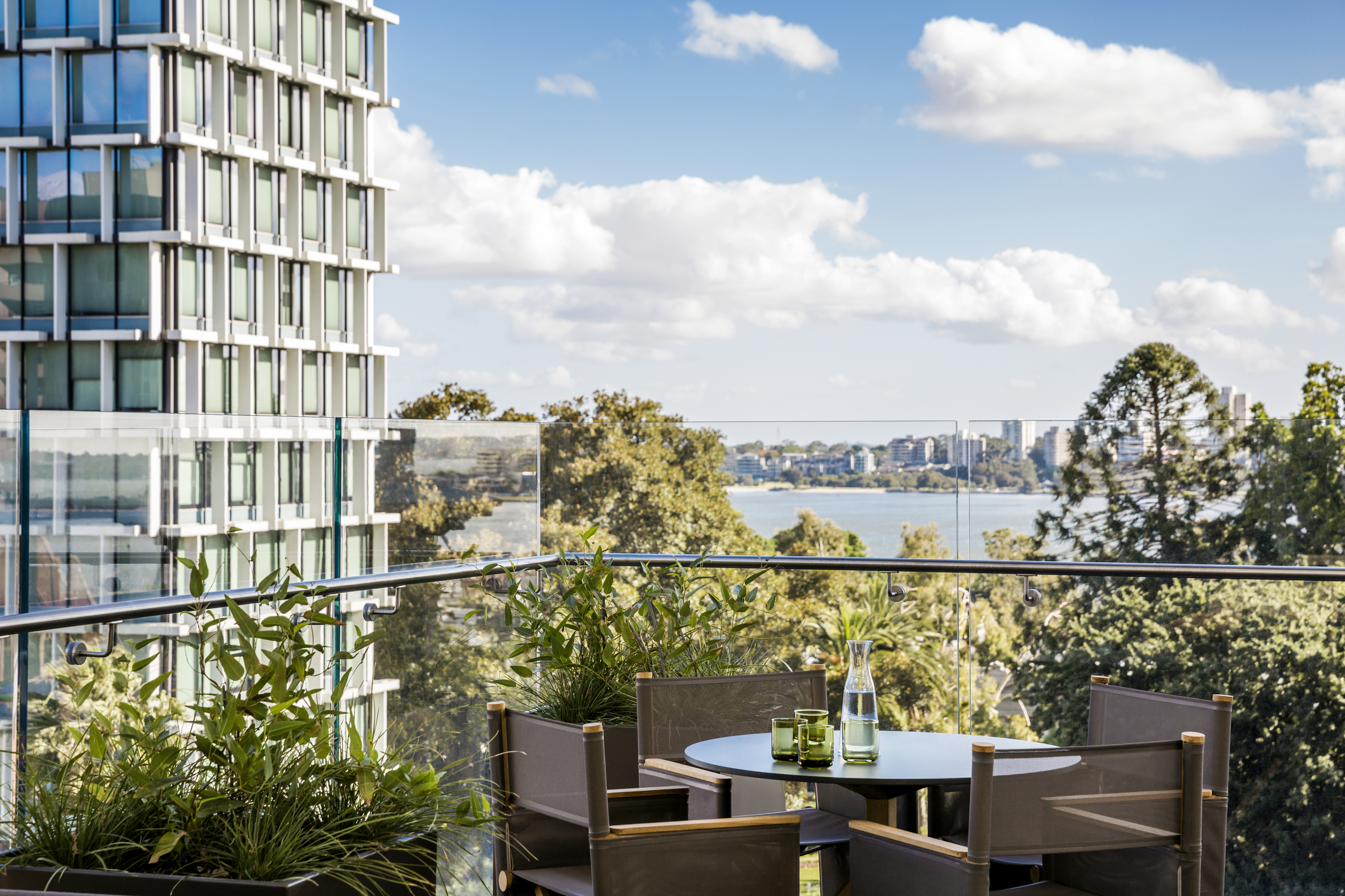 Xl Australia COMO The Treasury Perth WA View From Restaurant Wildflower Terrace