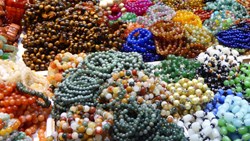 Xl Burma Yangon Market Beads Necklaces On Sale Myanmar