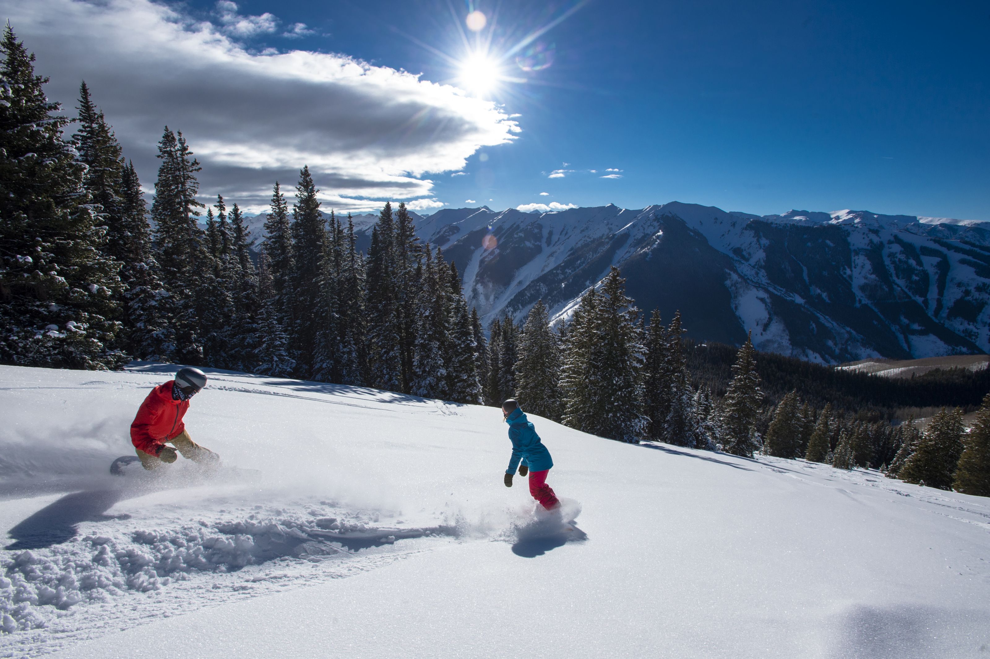 Xl Colorado Aspen Powder Day Snowboarders