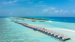 Small Maldives LUX South Ari Atoll Aerial Romantic Pool Water Villas