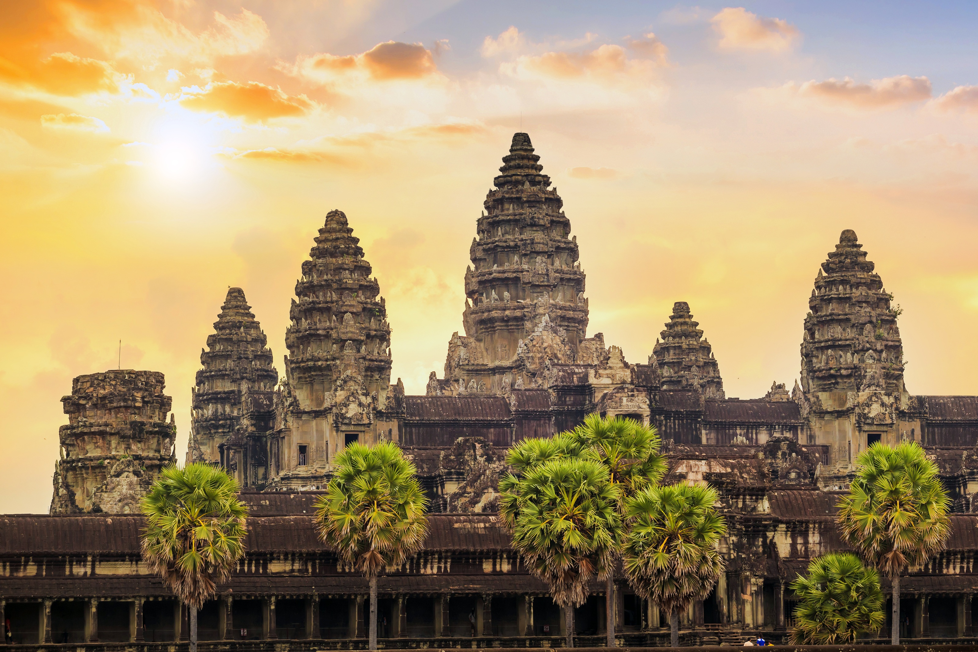 XL Cambodja Siem Reap Angkor Wat At Sunrise