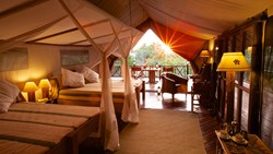 XL Africa Tanzania Rufiji River Camp Classic Tent Double Room Interior
