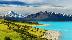 XL Mount Cook Pukaki Lake New Zealand View Mountains Nature Landscape