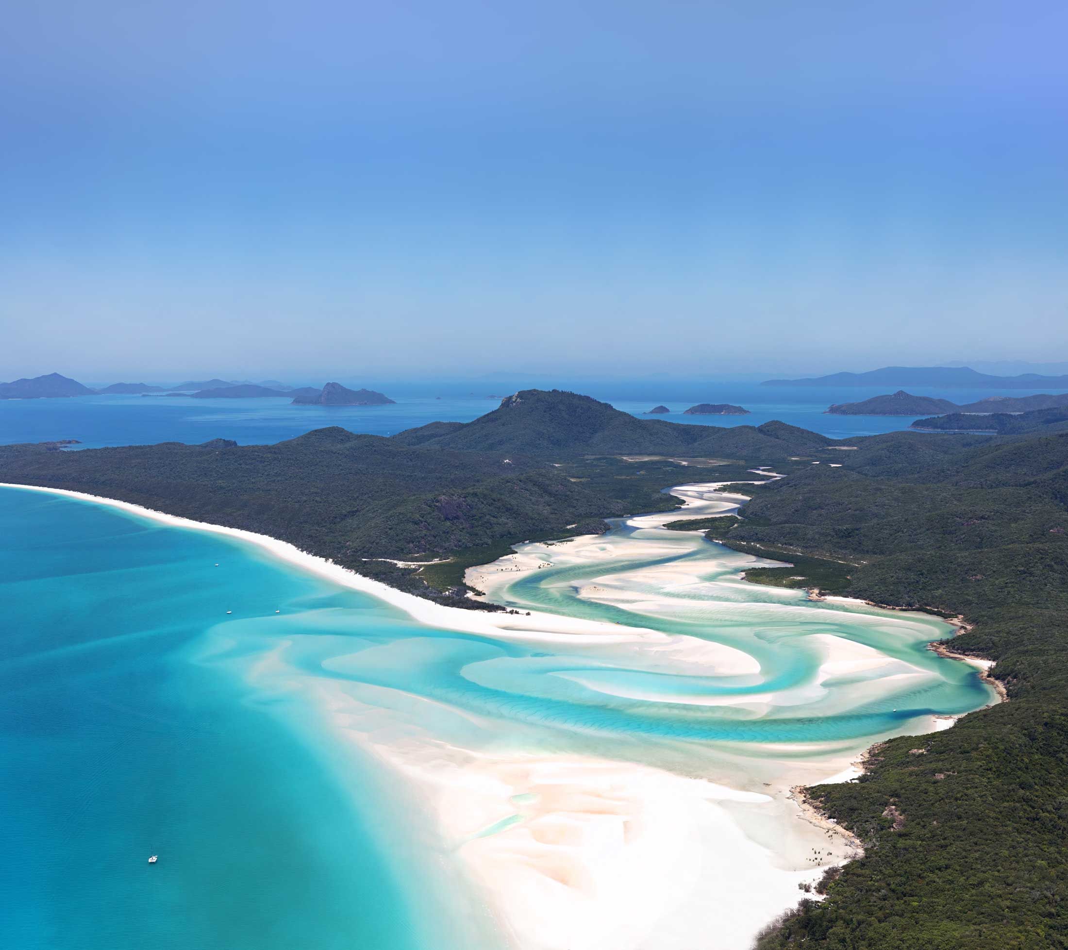 Xl Australia Queensland Whitsunday Whitehaven Beach Aerial View