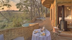 Xl Botswana Okavango Deltaet Sandibe Lodge Family Suite Room View