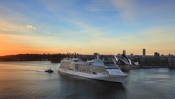 XL Celebrity Solstice Sydney Harbour At Sunrise