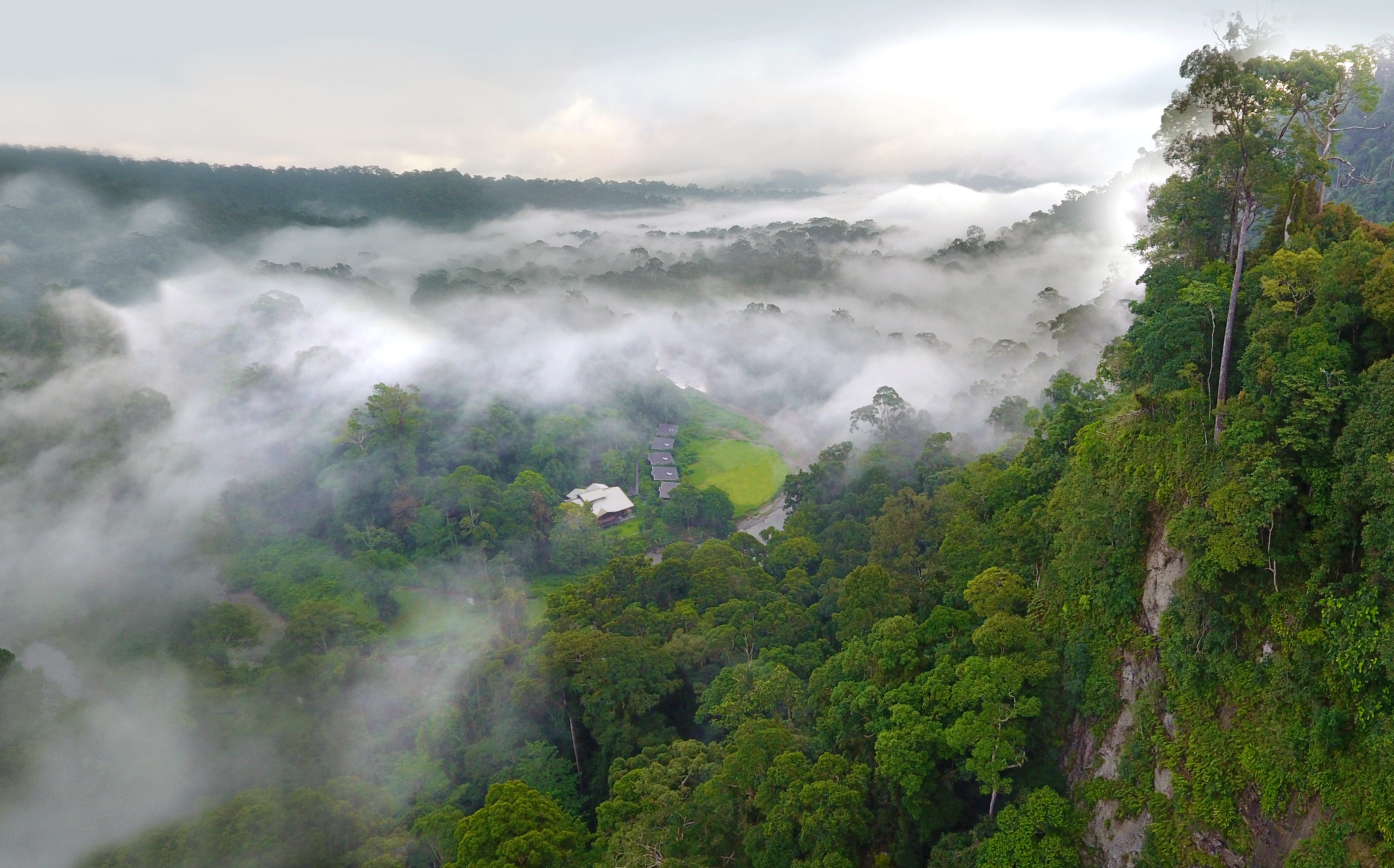 Xl Borneo Danum Valley Borneo Rainforest Lodge Aerial Clouds