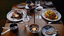 Mini Greenland Ilimanaq Restaurant Egede Table Food