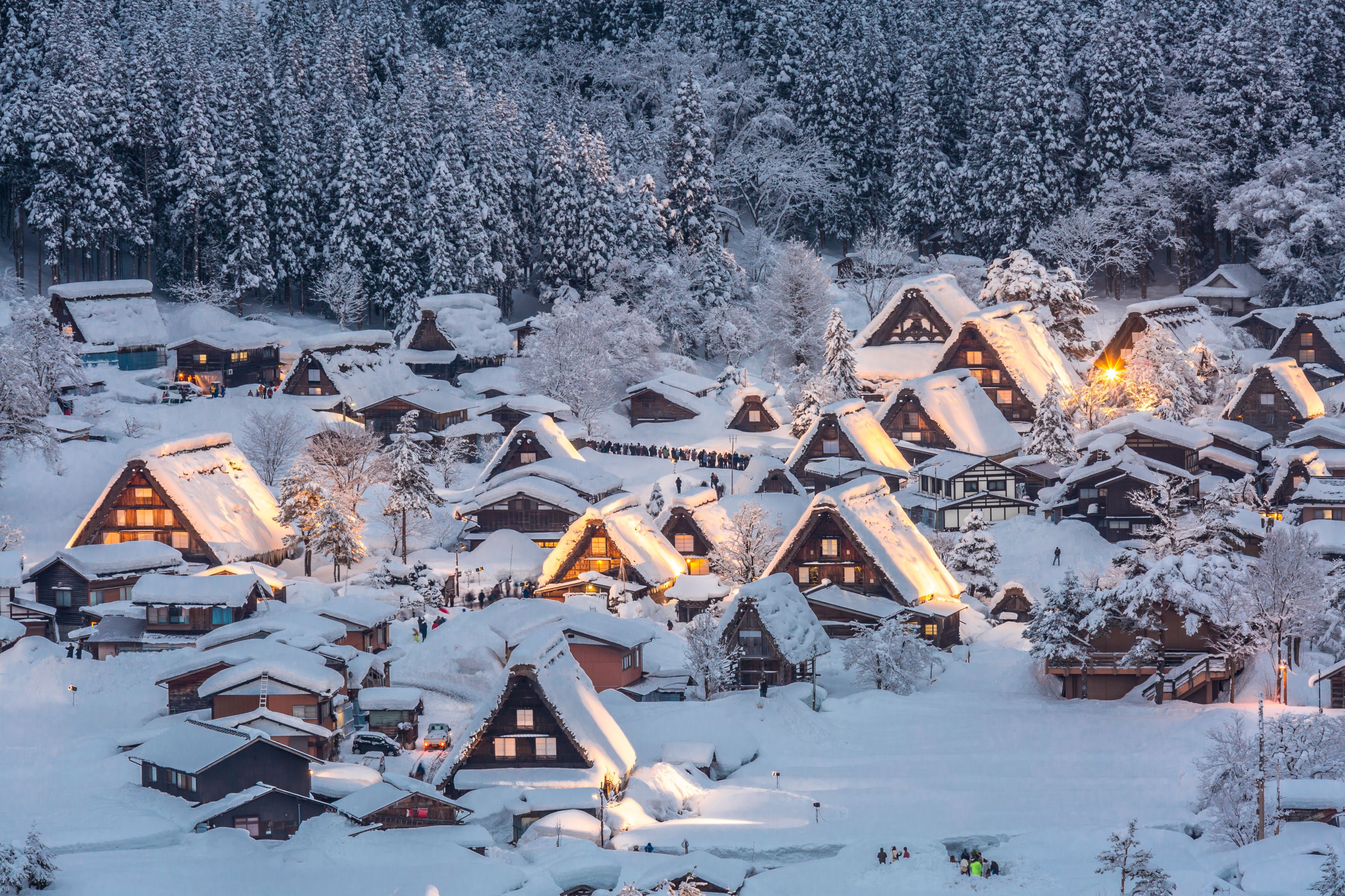 Xl Japan Shirakawa Go Winter Snow