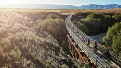 Xl New Zealand Otago Otago Central Rail Trail Bridge Bike Family Cycling