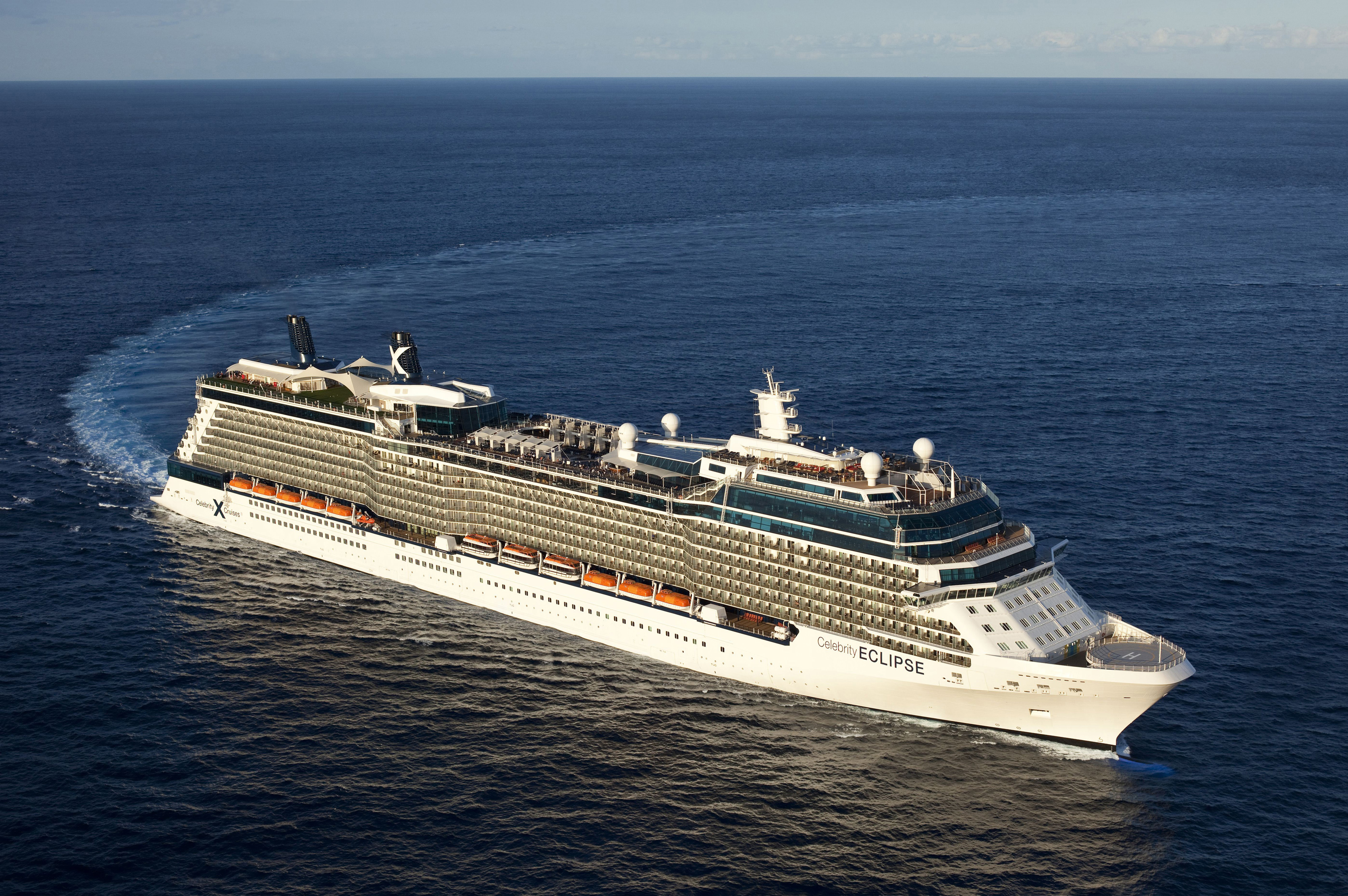 XL Celebrity Eclipse Aerial View From Side