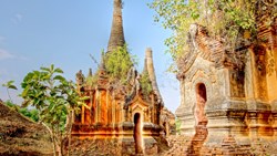 Xl Burma Myanmar Ancient Ruin Temples Of Indein