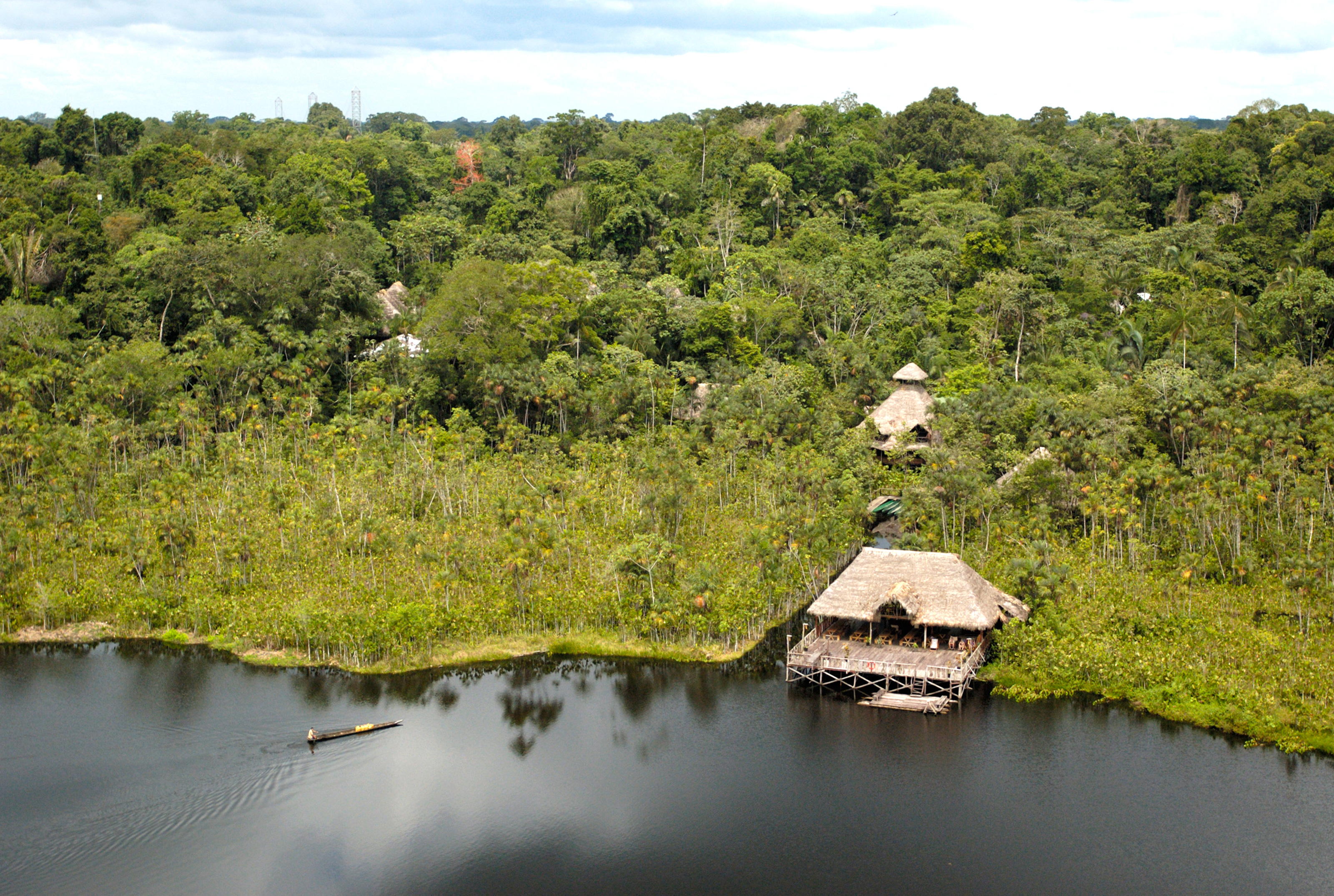 XL Ecuador Amazonas Sacha Lodge Aerial View Nature