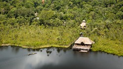 XL Ecuador Amazonas Sacha Lodge Aerial View Nature