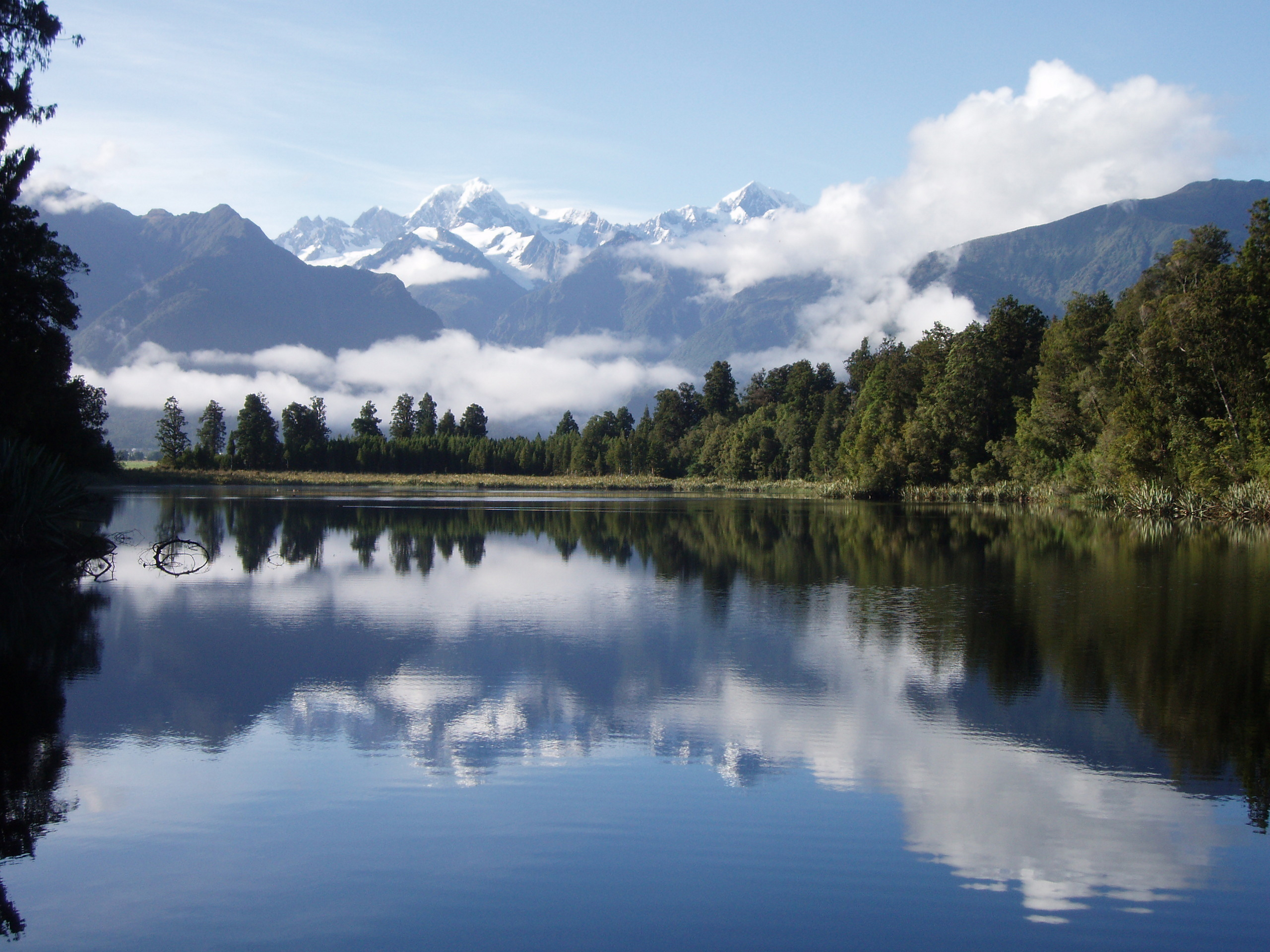 XL Mirror Lake New Zealand Landscape Nature