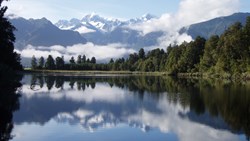 XL Mirror Lake New Zealand Landscape Nature