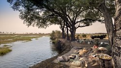 Xl Botswana Okavango Deltaet Sandibe Lodge Picnic