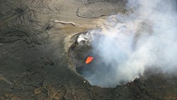 Xl Hawaii Big Island Pu'u'o'o Cone Kilauea Volcano Aerial View