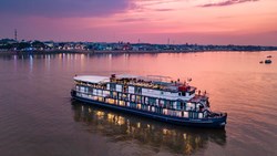 Xl Cambodia Vietnam Heritage Line Jayavarman Ship Aerial Evening