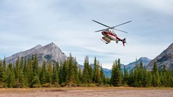 XL Canada Helicopter Landing Banff