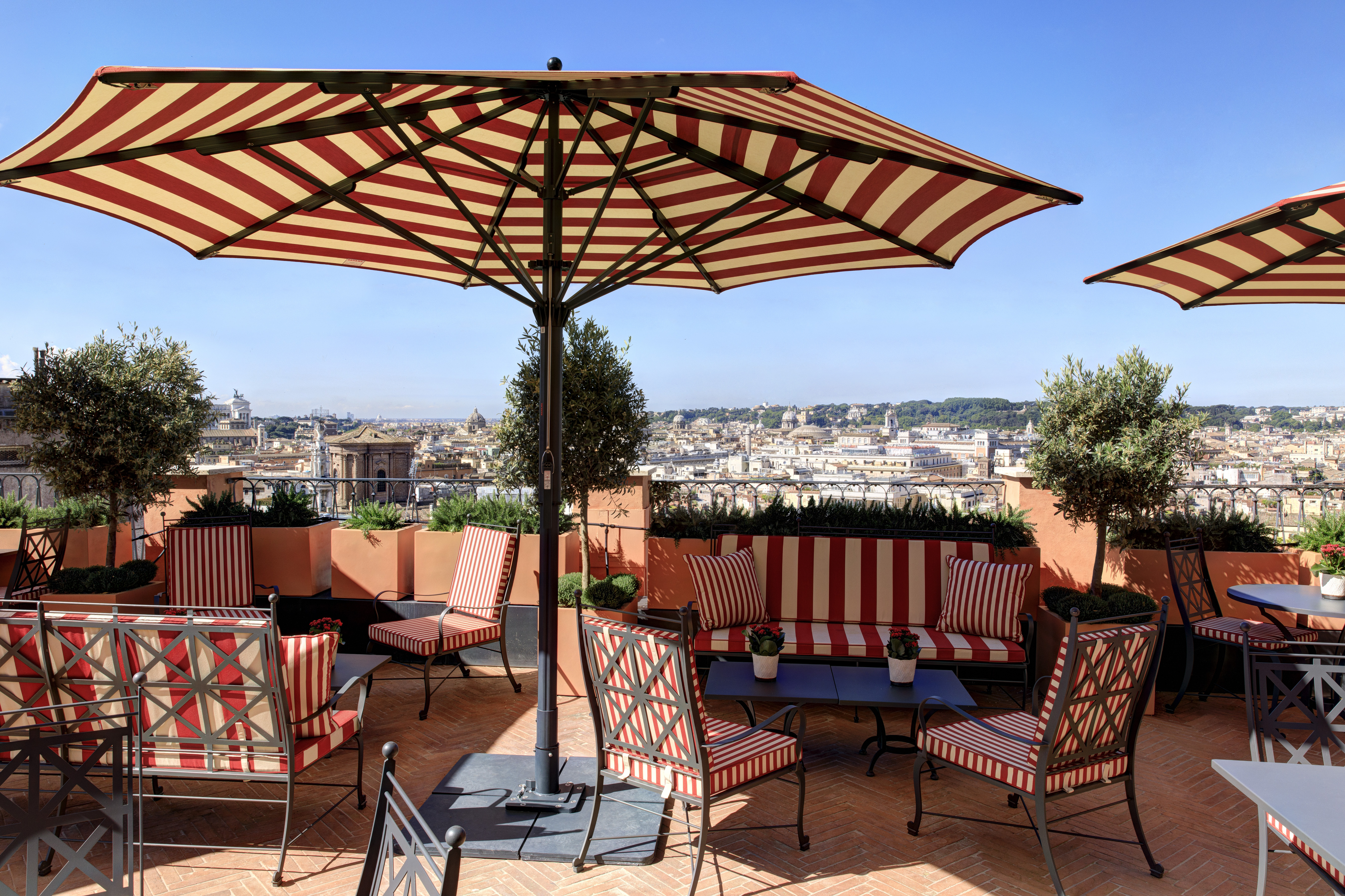 Xl Italy Rome Hotel De La Ville Cielo Terrace Rooftop