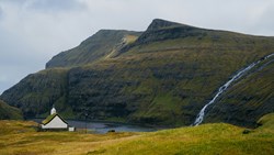 XL Faeroe Islands Streymoy Island Saksun Waterfall
