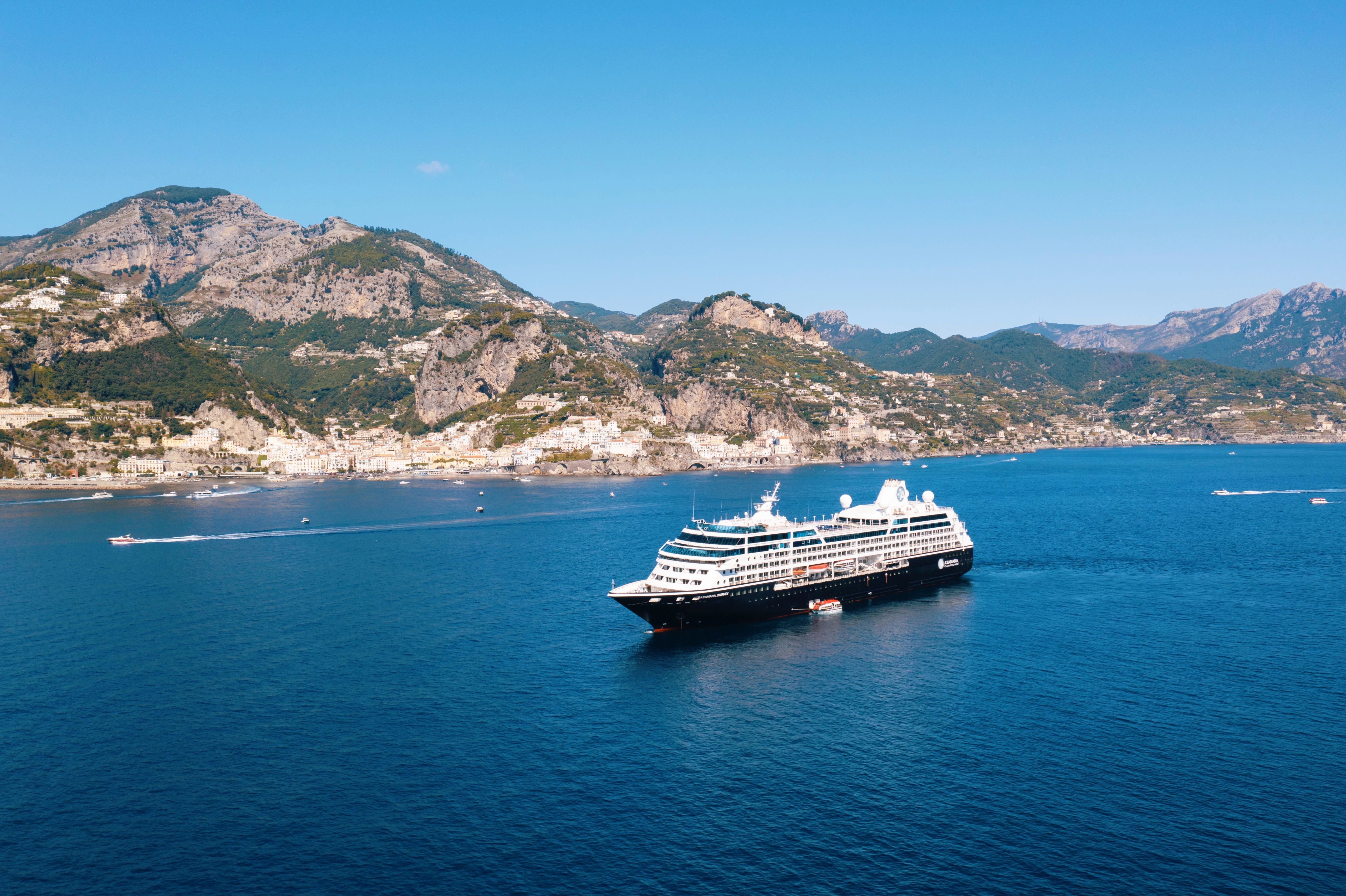 Small Cruise Azamara Journey Aerialview