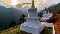 Xl Bhutan Punakha Sangchhen Dorji Lhuendrup Sunset