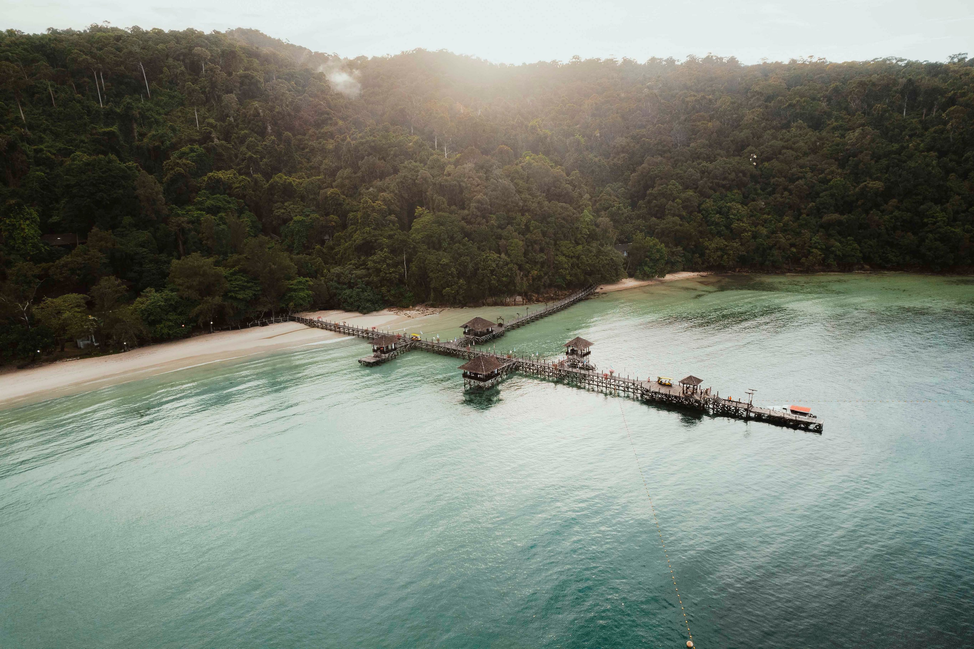 XL Borneo Bungaraya Island Resort Aerial