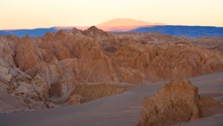 XL Chile Atacama Desert Salt Formations At Valle De La Luna Sunrise, Los Flamencos National Reserve, San Pedro De Atacama