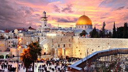 Xl Israel Jerusalem Skyline Old City Western Wall Temple Mount