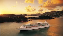 Xl RCCL Rhapsody Of The Sea Exterior Sunset GOLDEN