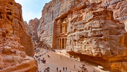 Xl Jordan Petra Ancient City Temple Mausoleum Al Khazneh