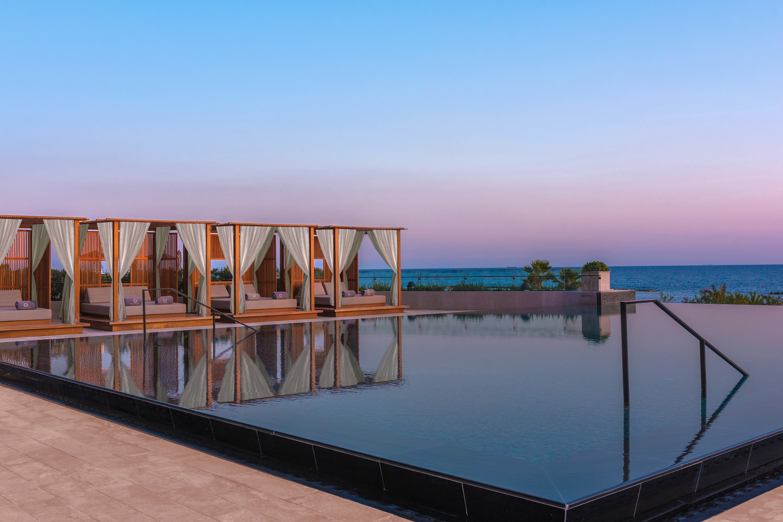 XL Cyprus Thanos Hotels & Resorts Amara Spa Seawater Pool With Cabannes