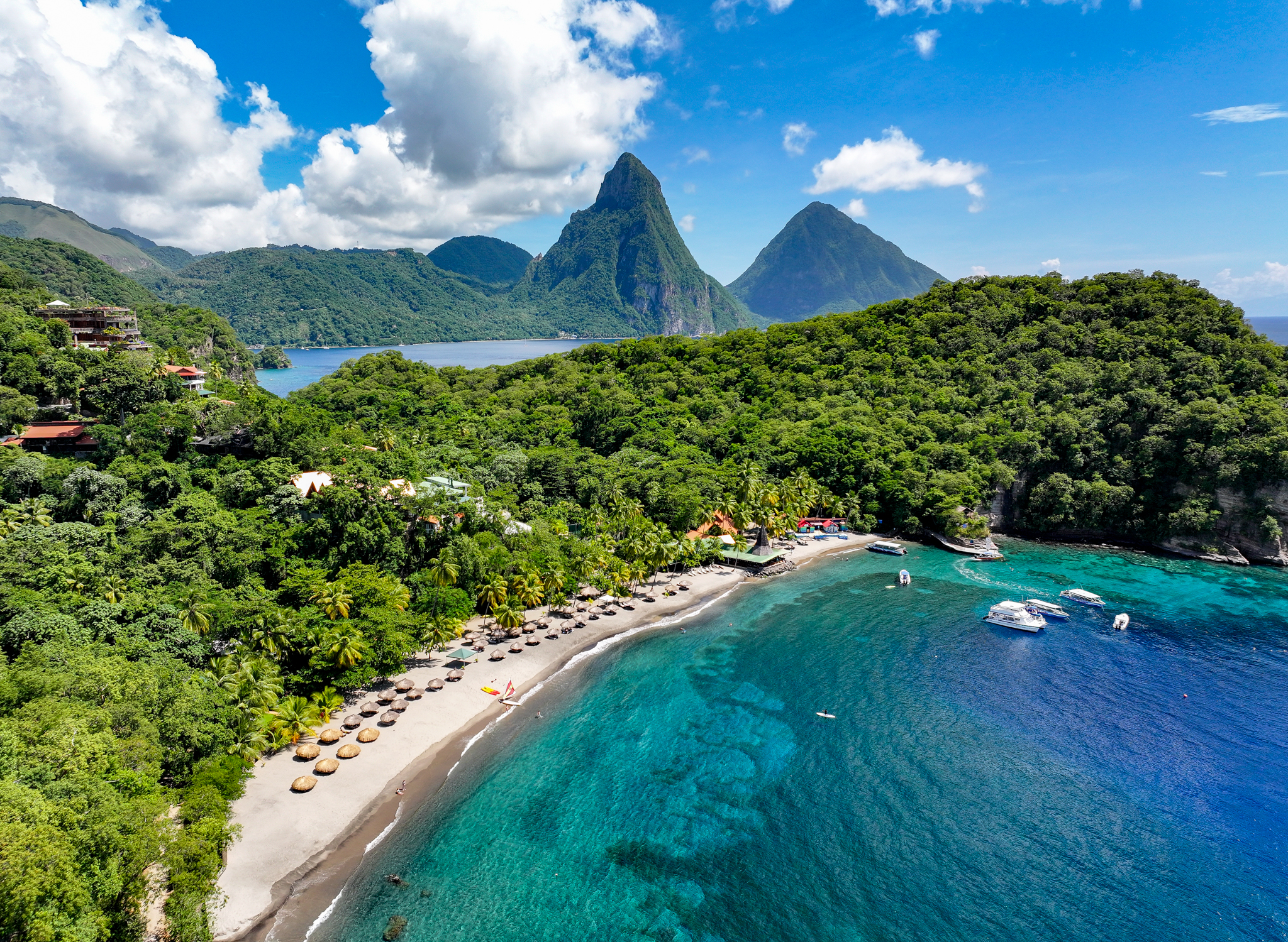 XL Caribbean Saint Lucia Anse Chastenet Jade Aerial 50 3