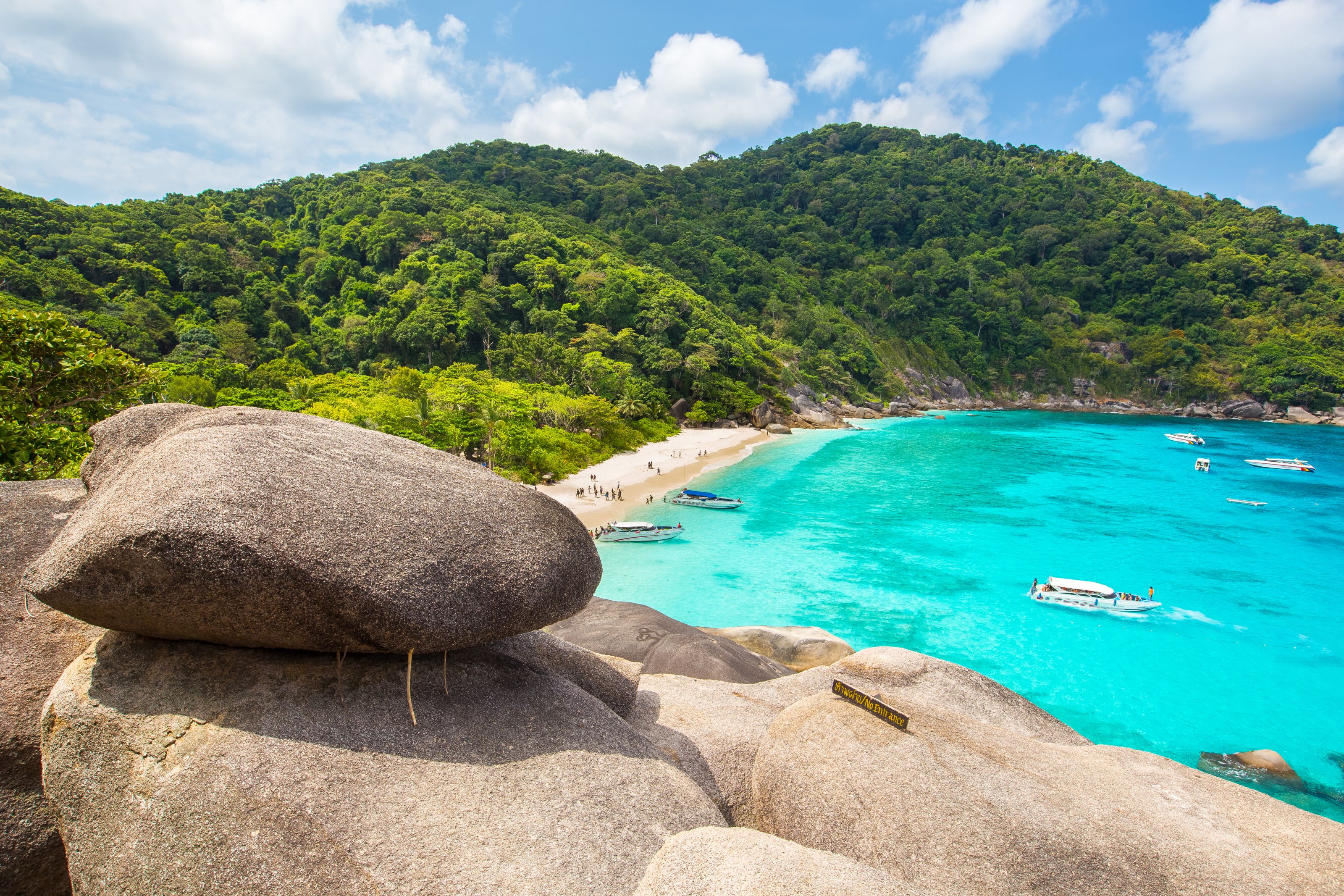 XL Thailand Similand Island Beach With Rocks