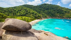 XL Thailand Similand Island Beach With Rocks
