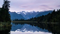 XL New Zealand Wilderness Lodge Lake Moeraki Lake Moeraki At Sunset
